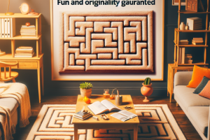 Alfombras con diseño de laberinto: Divertimento y originalidad aseguradas