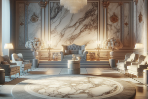 Alfombras con efecto mármol: Elegancia y sofisticación atemporal