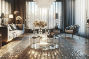 Alfombras con efecto metalizado: Modernidad y brillo en tu hogar