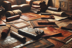 Alfombras de cuero: Durabilidad y estilo rústico