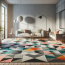 Transforma tu espacio con alfombras geométricas